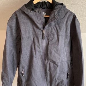Dickies reflective herringbone rain jacket XL